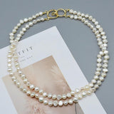 Natural Freshwater Pearl Double Layer Necklace