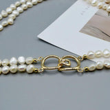 Natural Freshwater Pearl Double Layer Necklace