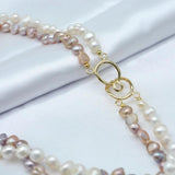 Natural Freshwater Pearl Double Layer Necklace