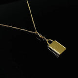 Lock Pendant Necklace Original Quality Women's
