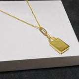 Lock Pendant Necklace Original Quality Women's