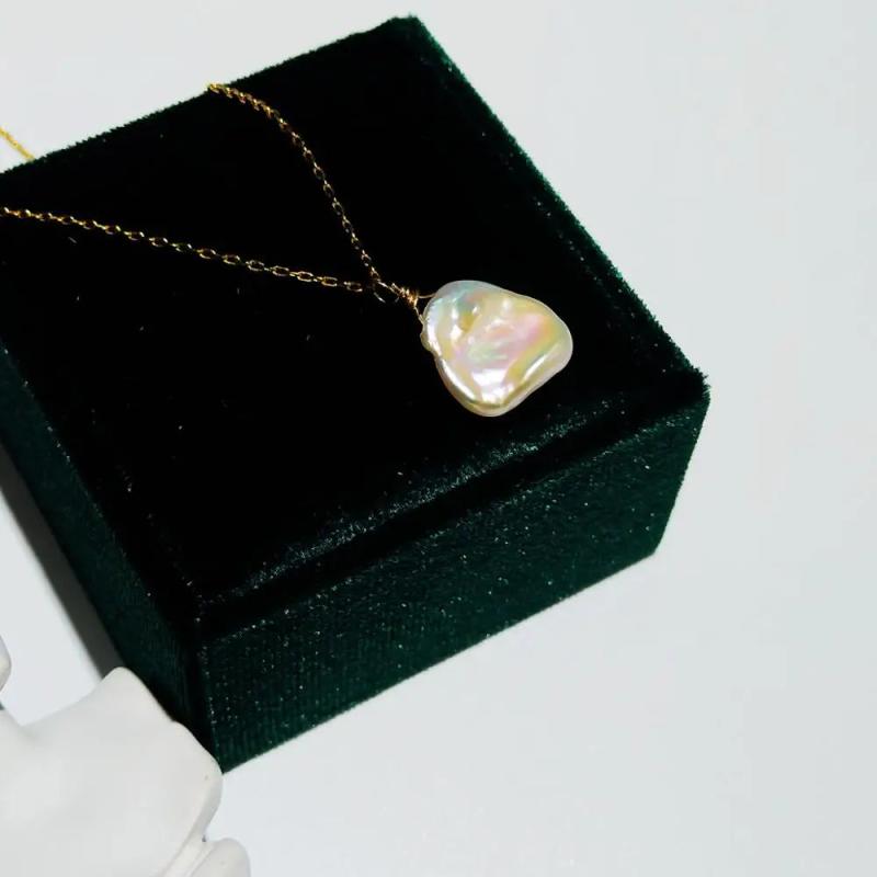 Bohemian Choker Necklace 925 Silver Spinel Pearl Charm