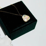 Bohemian Choker Necklace 925 Silver Spinel Pearl Charm