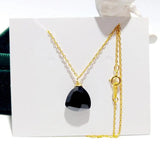 Bohemian Choker Necklace 925 Silver Spinel Pearl Charm