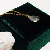 Bohemian Choker Necklace 925 Silver Spinel Pearl Charm