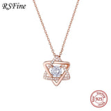 925 Silver Star Necklace 5 Pointed Choker Singapore Chomel Fine Jewelry