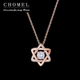 925 Silver Star Necklace 5 Pointed Choker Singapore Chomel Fine Jewelry
