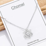 925 Silver Star Necklace 5 Pointed Choker Singapore Chomel Fine Jewelry