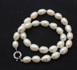 Freshwater Pearl Egg 11-14mm Necklace 17 Inch Nature