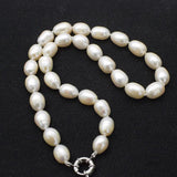 Freshwater Pearl Egg 11-14mm Necklace 17 Inch Nature