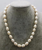 Freshwater Pearl Egg 11-14mm Necklace 17 Inch Nature