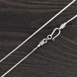 925 Sterling Silver Horsewhip Chain Necklace Punk Jewelry
