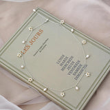 Natural Freshwater Pearl Necklace 925 Sterling Silver Jewelry Wedding