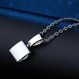 2ct D Moissanite Necklace 925 Sterling Silver Chain with Certificate
