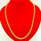 24K Gold Plated Dragon Head Rope Necklace for Men