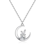 Serenity 1ct Moissanite Necklace D VVS1 Diamond Test Passed