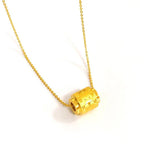 24K Pentagram Beads Chain Necklace for Women Bride