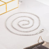 925 Sterling Silver Necklace 2.3MM 18-28 inch Bead Chain