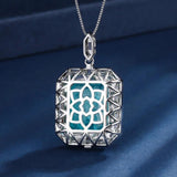 Sapphire Paraiba Tourmaline Diamond Pendant Necklace