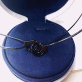 925 Silver Handcuff Necklace Les Menottes Pendant with Adjustable Rope