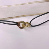 925 Silver Handcuff Necklace Les Menottes Pendant with Adjustable Rope