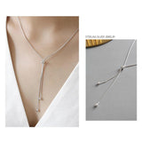 925 Silver Adjustable Snake Bone Necklace for Women Wedding Engagement