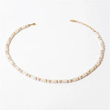 Natural Stone Shell Pearls Women Necklace Vintage Jewelry