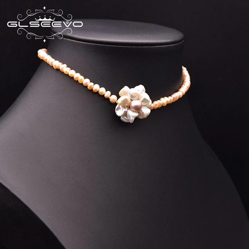 Baroque Pearl Necklace Women Collar Chain Choker Jewelry