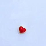24K Yellow Heart Necklace Pendant for Women Wedding Gift
