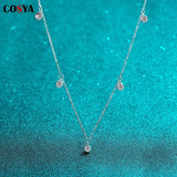0.5Ct Moissanite Pendant Necklace 925 Sterling Silver A Little Starlight Diamond