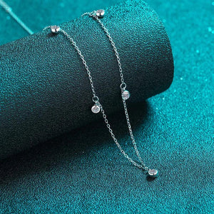 0.5Ct Moissanite Pendant Necklace 925 Sterling Silver A Little Starlight Diamond