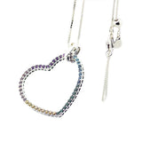 Heart Necklace & Pendant 925 Sterling Silver Jewelry Necklace For Women