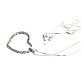 Heart Necklace & Pendant 925 Sterling Silver Jewelry Necklace For Women