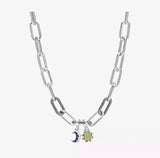 100% 925 Sterling Silver Pando Neckle Charming Classic Character DIY Neckle