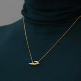 Flying Rabbit 925 Silver Chain Choker Necklace For Women