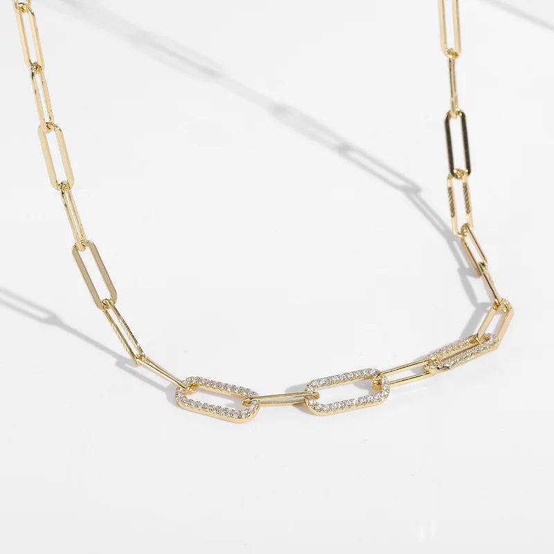 925 Silver Zircon Necklace Minimalist Gift For Women