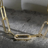 925 Silver Zircon Necklace Minimalist Gift For Women