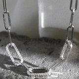 925 Silver Zircon Necklace Minimalist Gift For Women