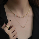 925 Silver Zircon Necklace Minimalist Gift For Women