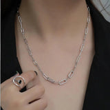 925 Silver Zircon Necklace Minimalist Gift For Women