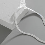 S925 Silver Flat Snake Chain Necklace Stackable Neck Jewelry