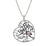 Tree of Love Bead Necklace with Silver Chain - Women Jewelry