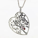 Tree of Love Bead Necklace with Silver Chain - Women Jewelry