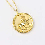 Pure 925 Sterling Silver 12 Constellations Pendant Necklace 18K Plated