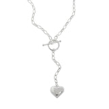 SHANICE S925 Silver Sweater Necklace LOVE Heart Party Jewelry