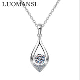 0.5CT 5MM Flash Moissanite Necklace S925 Silver Fine Jewelry