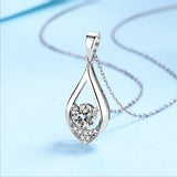 0.5CT 5MM Flash Moissanite Necklace S925 Silver Fine Jewelry