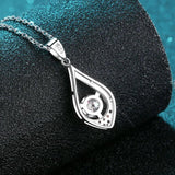 0.5CT 5MM Flash Moissanite Necklace S925 Silver Fine Jewelry