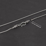 925 Sterling Silver Vintage Braided Sweater Chain Twist-off Detachable
