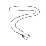 925 Sterling Silver Vintage Braided Sweater Chain Twist-off Detachable